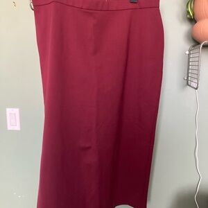 Ricki's Deep Red Pencil Skirt